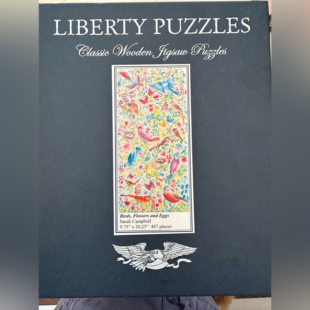 Liberty Wood Puzzle ‘Birds Flowers Eggs’